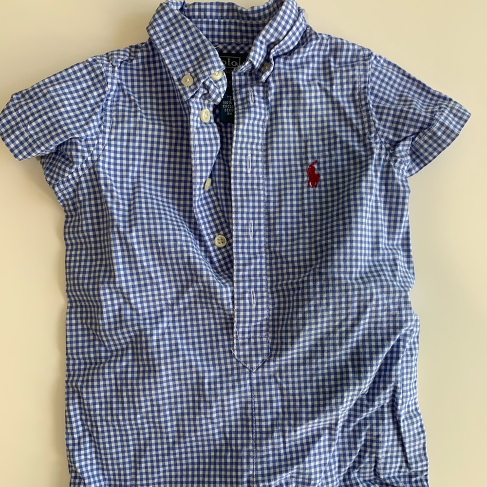 Ralph Lauren Blue Checkered Shirt